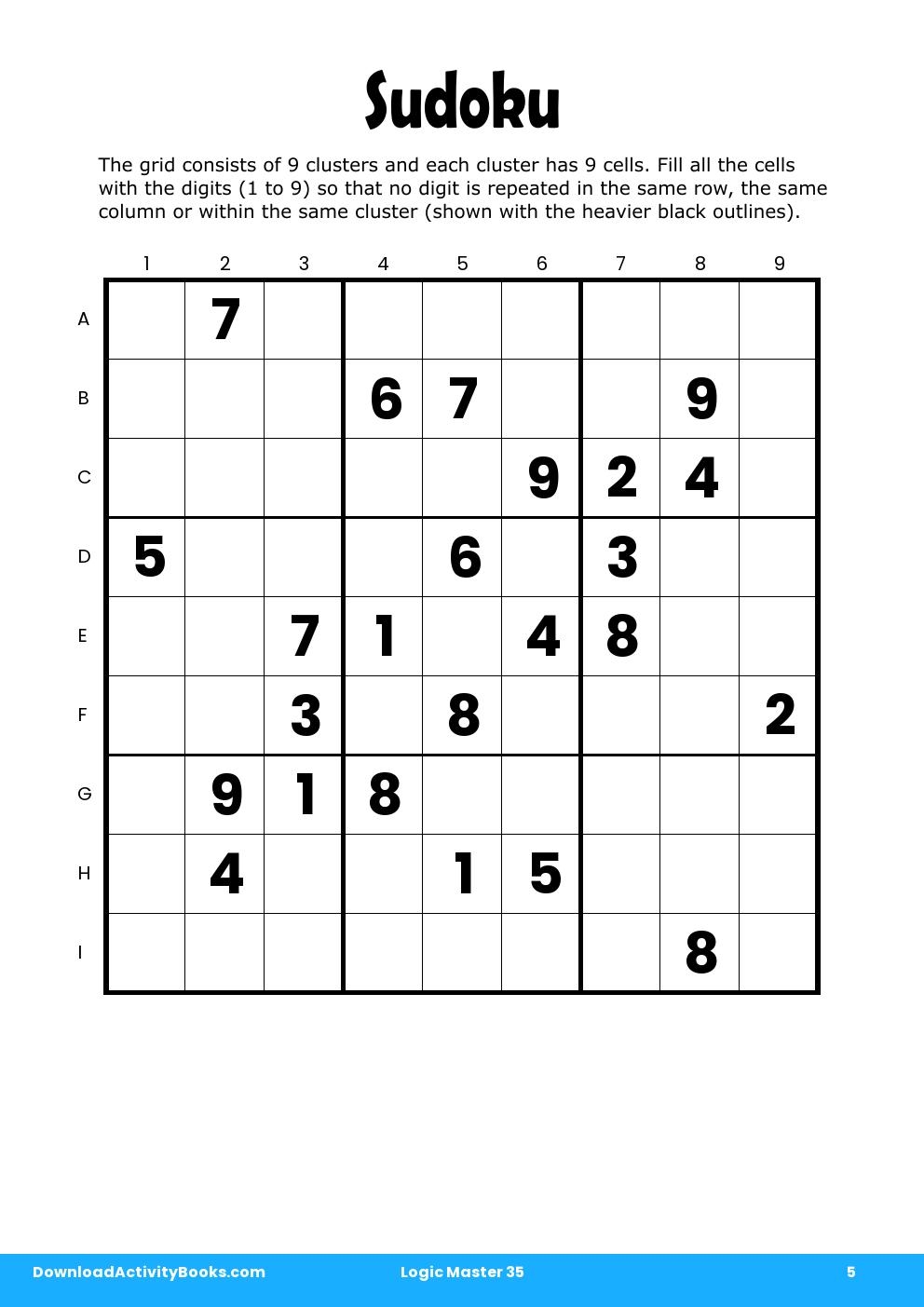 Sudoku in Logic Master 35