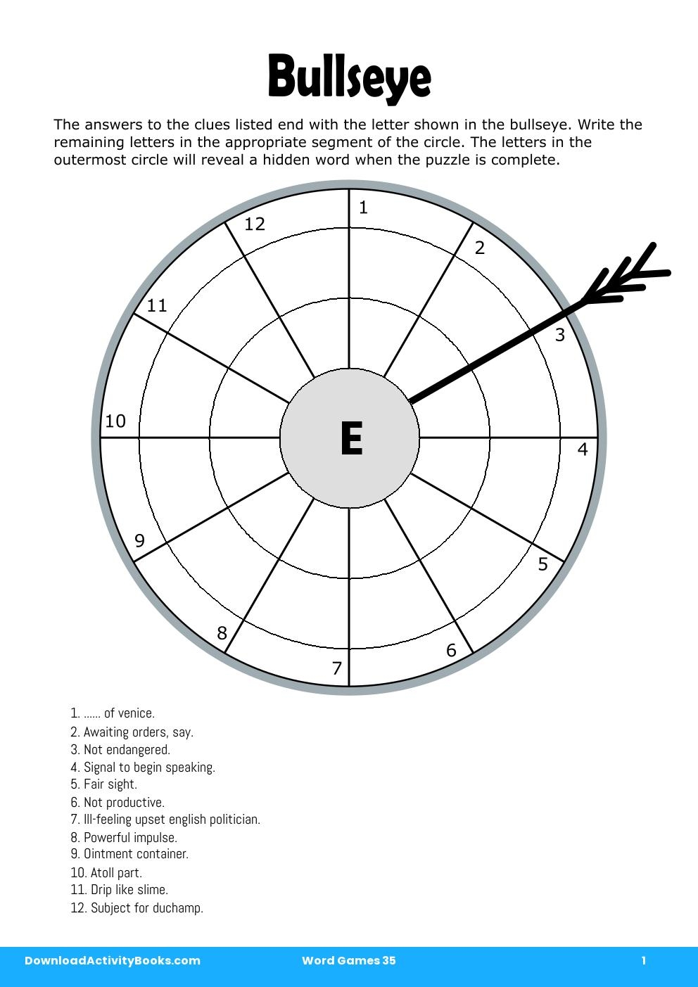 Bullseye in Word Games 35