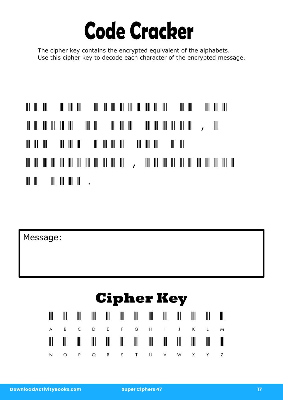 Code Cracker in Super Ciphers 47