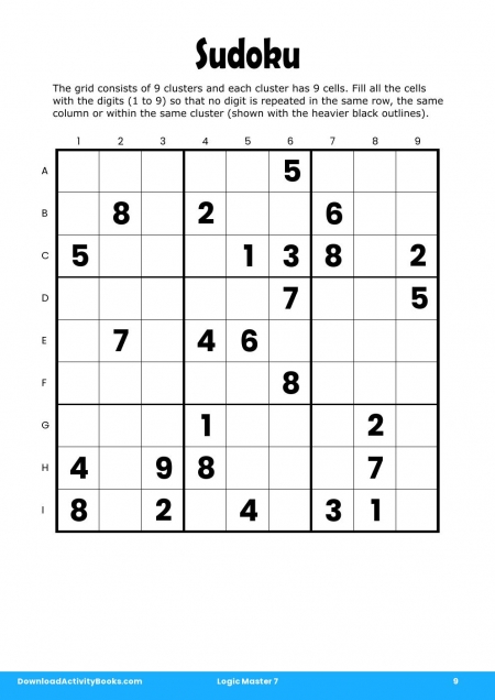 Sudoku in Logic Master 7