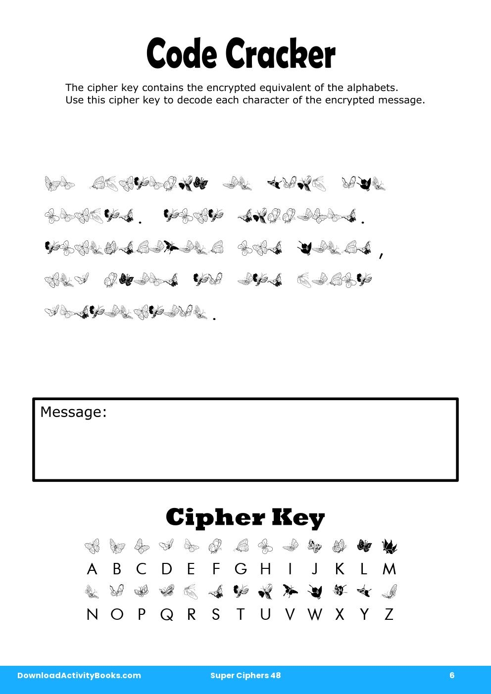 Code Cracker in Super Ciphers 48