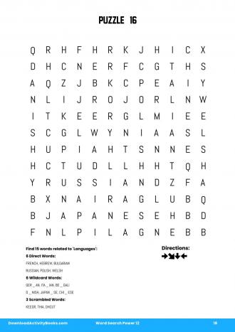 Word Search Power #16 in Word Search Power 12