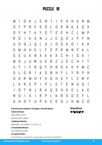 Word Search Power #18 in Word Search Power 12