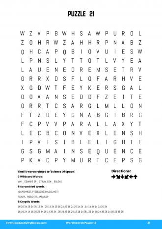 Word Search Power #21 in Word Search Power 12