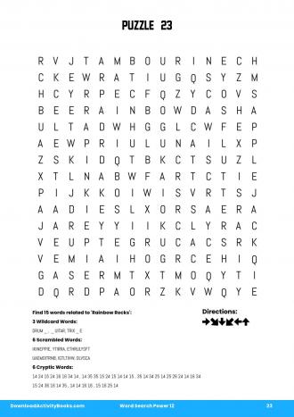 Word Search Power #23 in Word Search Power 12