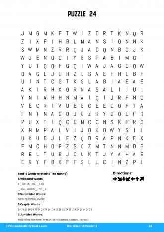 Word Search Power #24 in Word Search Power 12