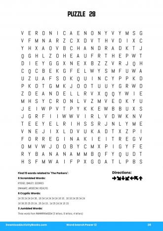 Word Search Power #28 in Word Search Power 12