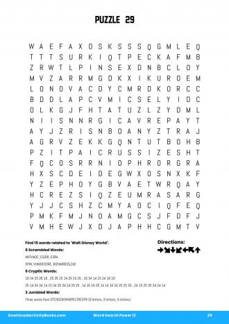 Word Search Power #29 in Word Search Power 12