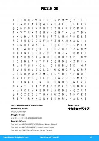 Word Search Power #30 in Word Search Power 12