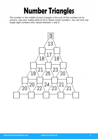 Number Triangles in Adults Activities 49