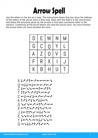 Arrow Spell in Super Ciphers 49
