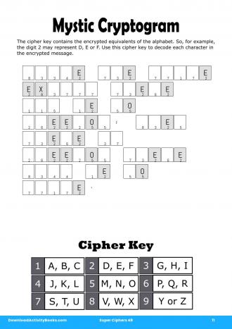Mystic Cryptogram #11 in Super Ciphers 49