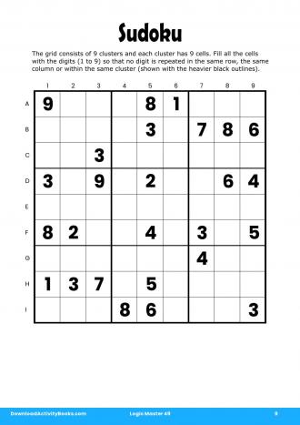 Sudoku #9 in Logic Master 49