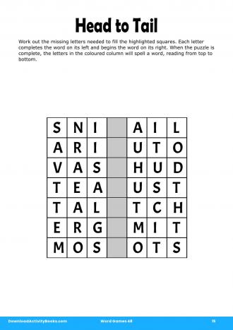 Head to Tail in Word Games 48