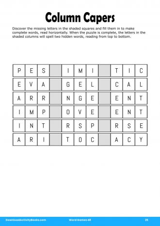 Column Capers in Word Games 48