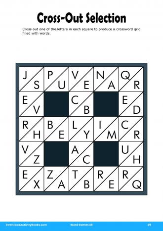 Cross-Out Selection in Word Games 48