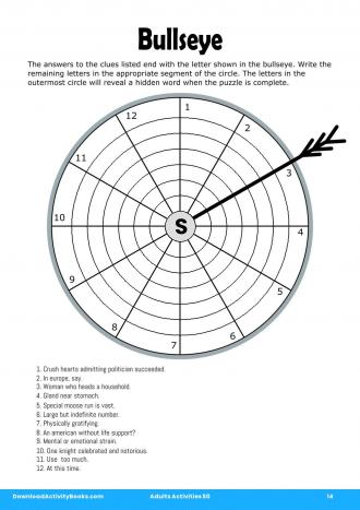 Bullseye #14 in Adults Activities 50