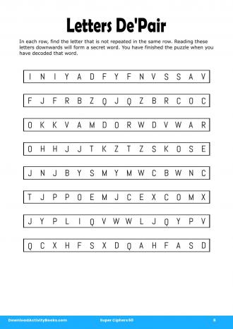 Letters De'Pair in Super Ciphers 50