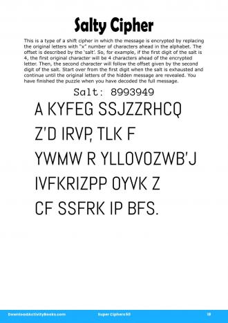 Salty Cipher in Super Ciphers 50