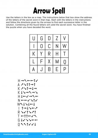 Arrow Spell in Super Ciphers 50