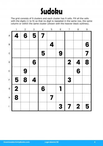 Sudoku #6 in Logic Master 50