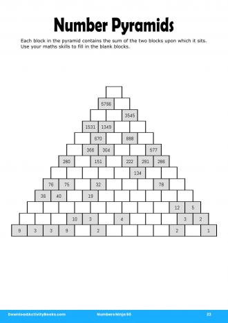 Number Pyramids in Numbers Ninja 50