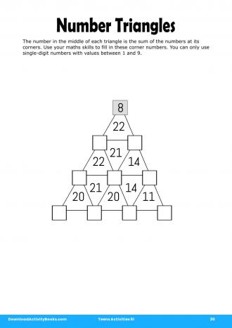 Number Triangles #30 in Teens Activities 51