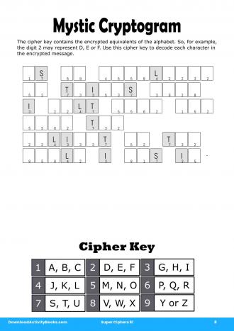 Mystic Cryptogram #8 in Super Ciphers 51