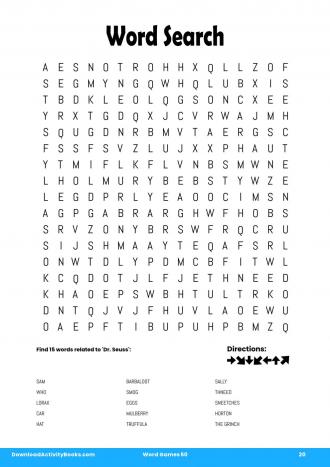 Word Search #20 in Word Games 50