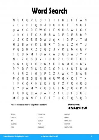 Word Search #5 in Adults Activities 52