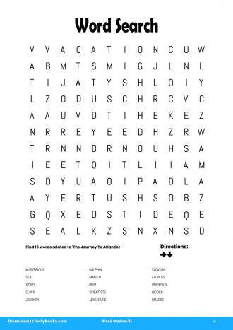 Word Search in Word Games 51