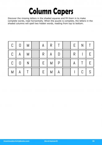 Column Capers in Word Games 51