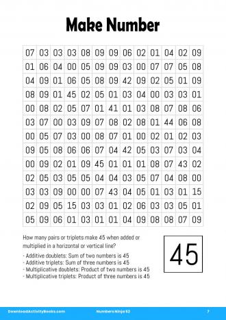 Make Number #7 in Numbers Ninja 52