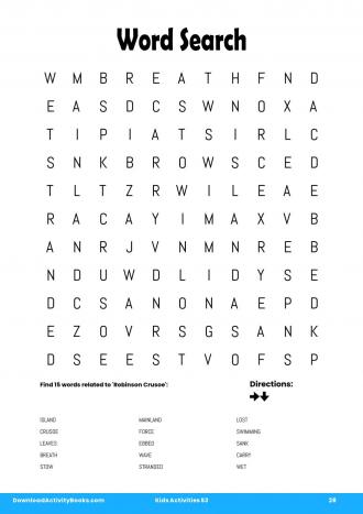 Word Search in Kids Activities 53