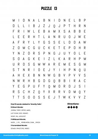 Word Search Power #13 in Word Search Power 13