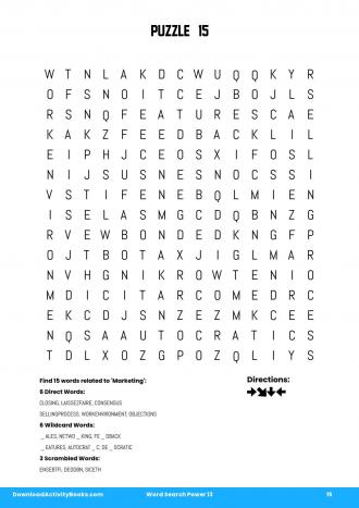 Word Search Power #15 in Word Search Power 13