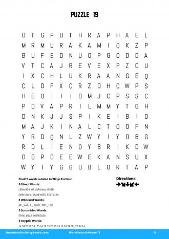 Word Search Power #19 in Word Search Power 13