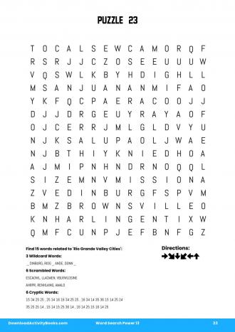 Word Search Power #23 in Word Search Power 13