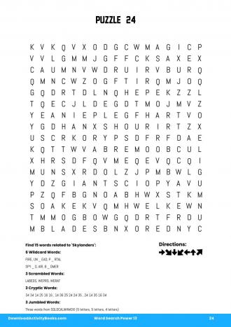 Word Search Power #24 in Word Search Power 13