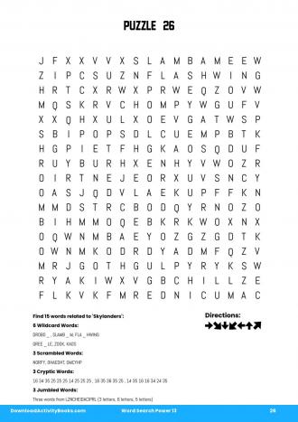 Word Search Power #26 in Word Search Power 13