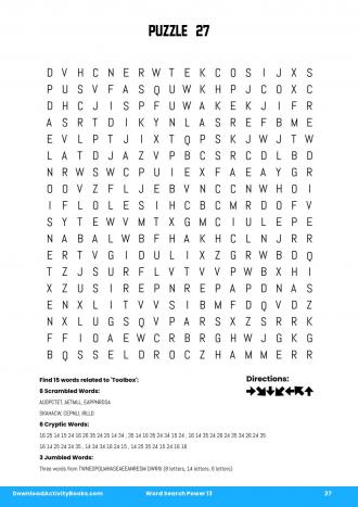 Word Search Power #27 in Word Search Power 13