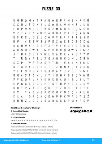 Word Search Power #30 in Word Search Power 13