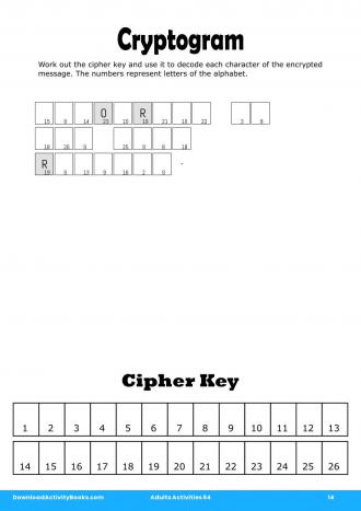 Cryptogram in Adults Activities 54