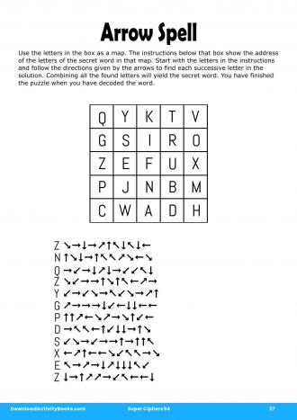 Arrow Spell in Super Ciphers 54