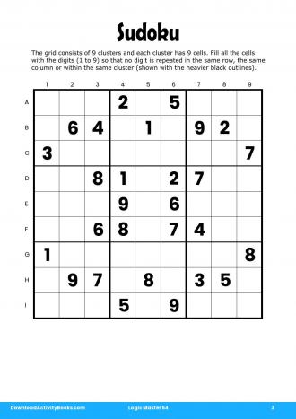 Sudoku #3 in Logic Master 54