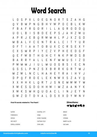 Word Search in Adults Activities 55