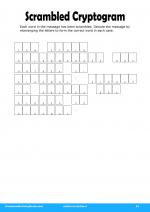 Scrambled Cryptogram #24 in Adults Activities 4