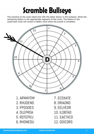 Scramble Bullseye #4 in Adults Activities 56