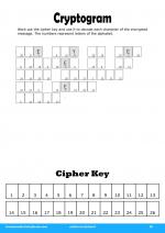 Cryptogram #20 in Adults Activities 8
