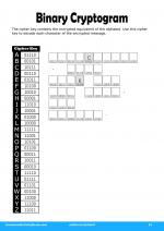 Binary Cryptogram #24 in Adults Activities 8